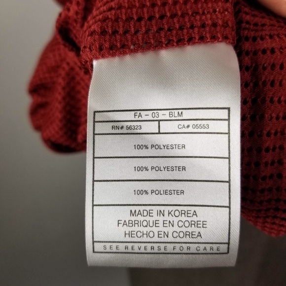 Nike Vintage -Center Check -Oklahoma University OU Crimson Red NCAA Windbreaker - Picture 6 of 11